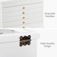 Load image into Gallery viewer, Vintage Wooden Jewellery Box Chest Rings Necklaces Storage Organiser Cabinet
