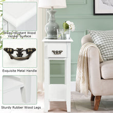Load image into Gallery viewer, 2-Tier End Table Sofa Bedside Table Nightstand Home Office Bookcase W/ Drawer
