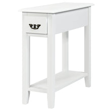 Load image into Gallery viewer, 2-Tier End Table Sofa Bedside Table Nightstand Home Office Bookcase W/ Drawer

