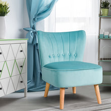 Load image into Gallery viewer, Home Velvet Accent Chair Occasional Soft Oyster Fluted Retro Bedroom Living Room

