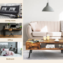 Load image into Gallery viewer, Coffee Table Mid-Century Modern Accent Desk w/1 Drawer &amp; Storage Shelf Reception
