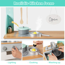 Load image into Gallery viewer, 2 in1 Wooden Kids Play Kitchen Diner Role Play Pretend Set Toy Boys &amp; Girls
