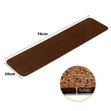 Load image into Gallery viewer, 15PCS Carpet Stair Treads Non Slip Adhesive Carpet Kids Elder Pet Stair Pads Set
