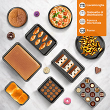 Load image into Gallery viewer, 10PCS Kitchen Non-Stick Bakeware Set Baking Equipment Heavy Duty Carbon Steel
