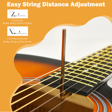 Load image into Gallery viewer, 41 Inch Full Size Steel-String Guitar Acoustic Guitar with Gig Bag Tuner Pick
