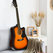 Load image into Gallery viewer, 41 Inch Full Size Steel-String Guitar Acoustic Guitar with Gig Bag Tuner Pick
