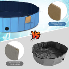 Load image into Gallery viewer, Foldable Dog Pool Indoors &amp; Outdoors Leak-proof Pet Swimming Pool with Rotatable Drain Valve Portable PVC Pet Bathing Tub with Anti-slip Bottom
