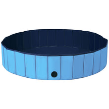 Load image into Gallery viewer, Foldable Dog Pool Indoors &amp; Outdoors Leak-proof Pet Swimming Pool with Rotatable Drain Valve Portable PVC Pet Bathing Tub with Anti-slip Bottom
