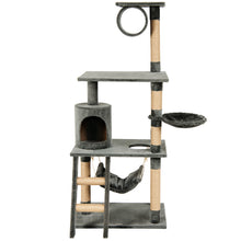 Load image into Gallery viewer, Multi-Level Plush Cat Paradise Large Cat Tree Scratching Post Perch Play Center
