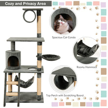 Load image into Gallery viewer, Multi-Level Plush Cat Paradise Large Cat Tree Scratching Post Perch Play Center
