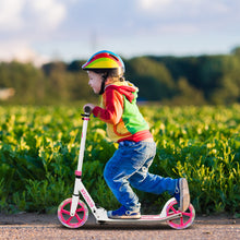 Load image into Gallery viewer, Adult Teens Kick Scooter Foldable Ride On 2 Big Wheels Adjustable W/ LED Light
