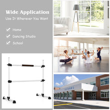 Load image into Gallery viewer, Double Ballet Stretch Barre Gymnastics Bar Portable Freestanding Dance Exercise
