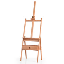 Load image into Gallery viewer, Wooden Easel w/ Drawer Adjustable Display Beech Artist Painting Craft Studio
