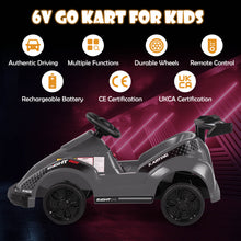 Load image into Gallery viewer, Kids Ride On Go Cart Battery Powered 6V Electric Ride On Vehicle Remote Control
