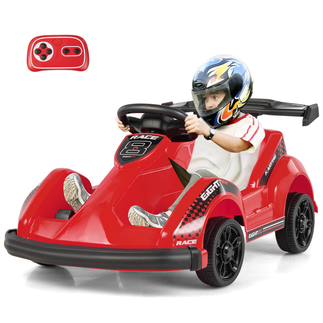 Kids Ride On Go Cart Battery Powered 6V Electric Ride On Vehicle Remote Control
