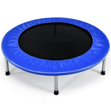 Load image into Gallery viewer, Foldable Mini Trampoline Set 38&quot; Kids Adults Fitness Bouncer In/Outdoor Exercise
