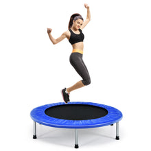 Load image into Gallery viewer, Foldable Mini Trampoline Set 38&quot; Kids Adults Fitness Bouncer In/Outdoor Exercise
