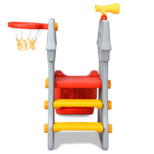 Load image into Gallery viewer, Toddler Climber Castle Slide Set with Basketball Hoop Indoor/Outdoor Kids Toy

