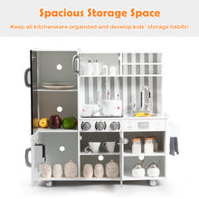 Load image into Gallery viewer, Large Wooden Kids Play Kitchen Children’s Role Play Cooking Set Toy Boys&amp;Girls
