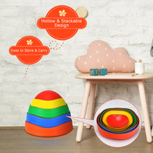 Load image into Gallery viewer, 5 PCS Kids Balance Stepping Stones Educational River Stones Game Non-slip Edge
