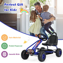 Load image into Gallery viewer, Kids Pedal Go Cart Children Outdoor Ride On Racer Plastic Wheels Adjustable Blue
