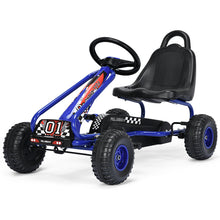 Load image into Gallery viewer, Kids Pedal Go Cart Children Outdoor Ride On Racer Plastic Wheels Adjustable Blue
