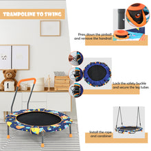 Load image into Gallery viewer, Convertible Swing &amp; Trampoline Set Kids Saucer Tree Swing
