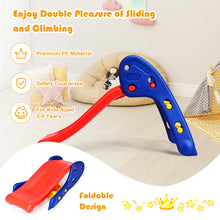 Load image into Gallery viewer, Kids Foldable First Slide Plastic W/Climb Steps Children Indoor Outdoor Play Set
