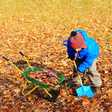 Load image into Gallery viewer, Kids Metal Wheelbarrow Children Bricks Toy Tote Dirt/Leaves/Tool Yard Rover Tray
