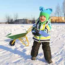 Load image into Gallery viewer, Kids Metal Wheelbarrow Children Bricks Toy Tote Dirt/Leaves/Tool Yard Rover Tray
