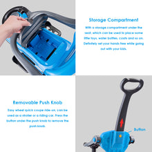 Load image into Gallery viewer, Kids Ride On Push Car Stroller 3 in 1 Horn Sound Toddler Storage Compartment Toy
