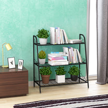 Load image into Gallery viewer, 3-tier Metal Plant Stand Shelf Multifunctional Flower Rack Display Pot Holder
