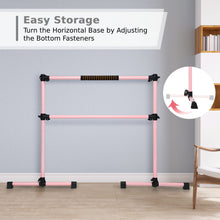 Load image into Gallery viewer, Double Ballet Barre Stretch Bar Portable Freestanding Dance Exercise Equipment
