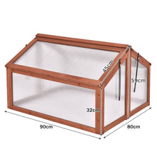 Load image into Gallery viewer, Wooden Greenhouse Garden Planter Box Growhouse Portable Cold Frame Transparent
