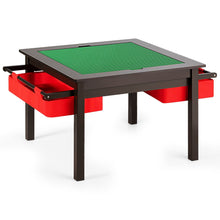 Load image into Gallery viewer, 3-in-1 Kids Multi Activity Table with Storage Drawers Play &amp; Build Tabletop
